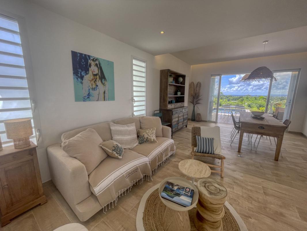 14.Location villa piscine vue mer St François Guadeloupe_Salon